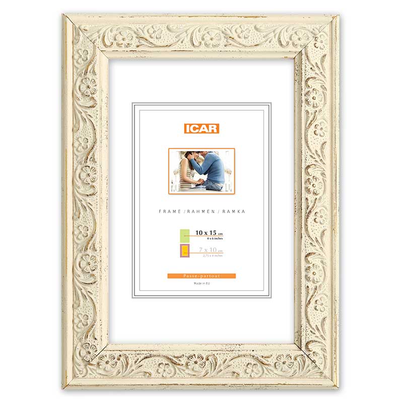 Ramka z tworzywa MIX S 3 kremowy